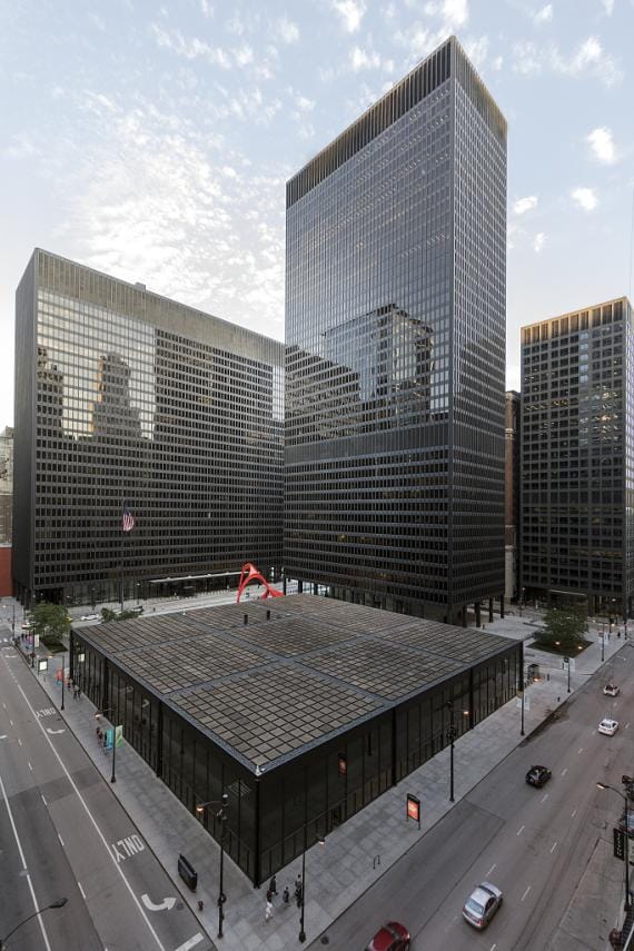 A photo of Federal Center. The image is from: https://www.gsa.gov/real-estate/historic-preservation/explore-historic-buildings/explore-by-architectural-style